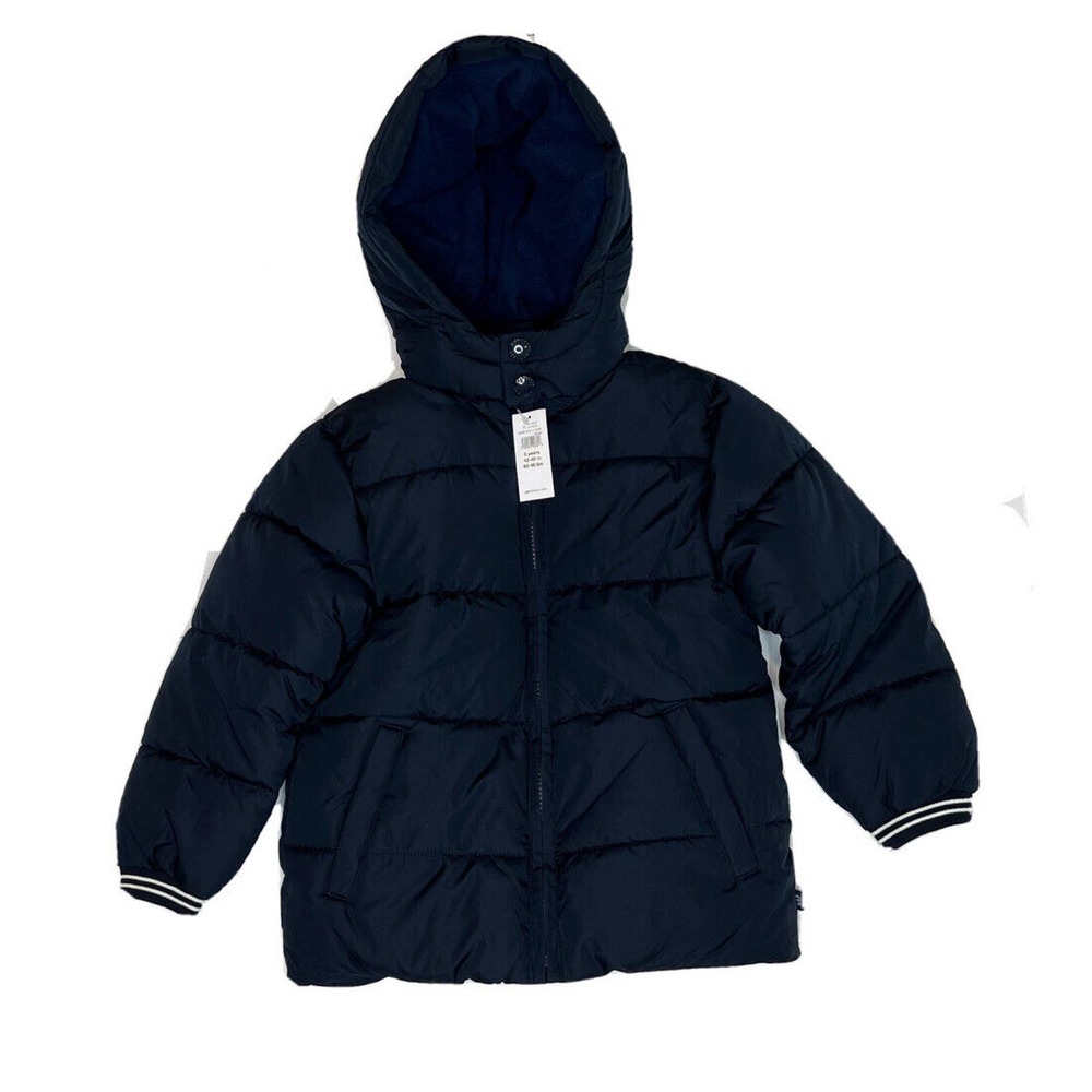 Gap Cold Control Max Hooded Winter Jacket Blue Puffy 5 Years